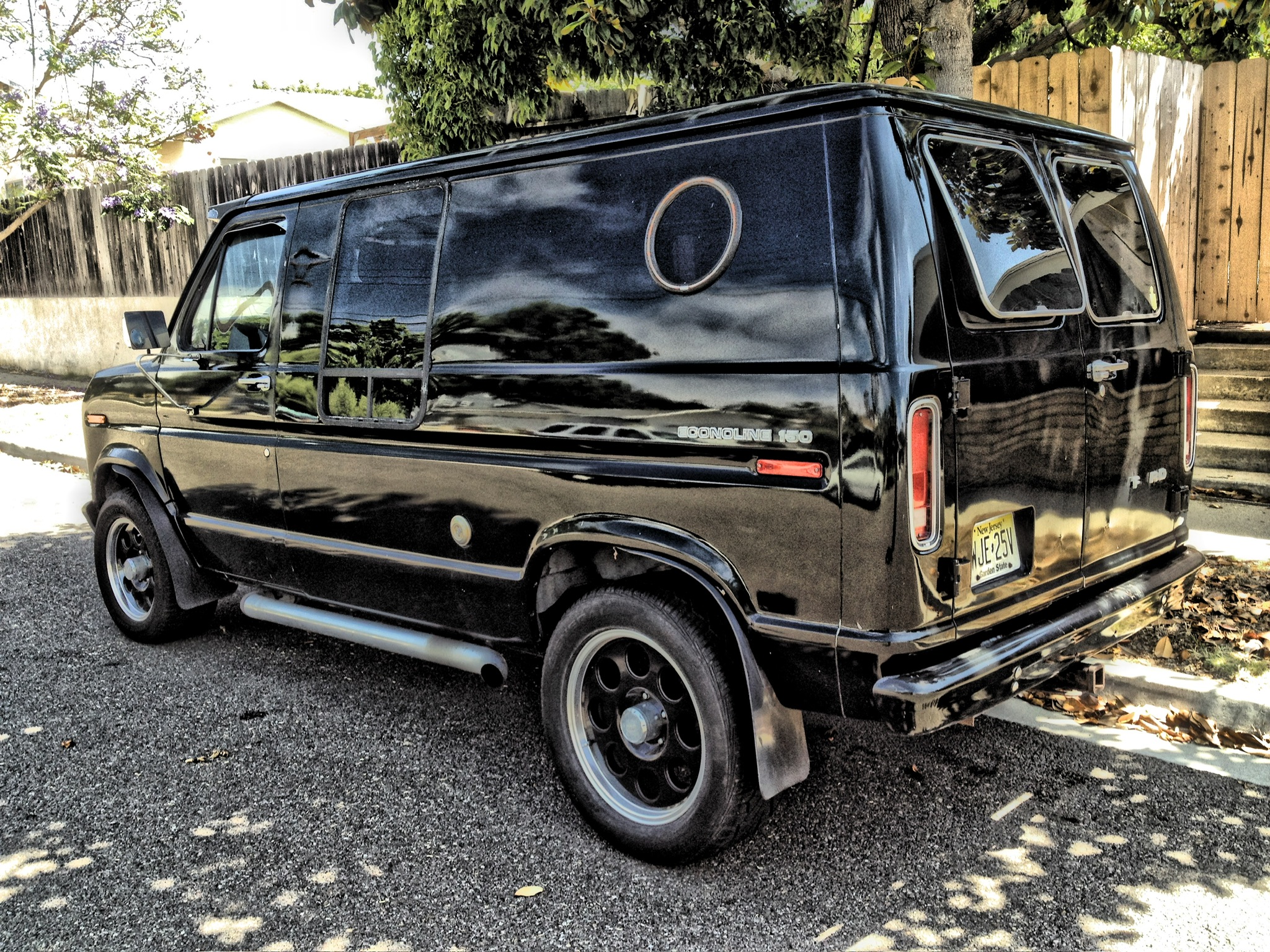 Left side of the van